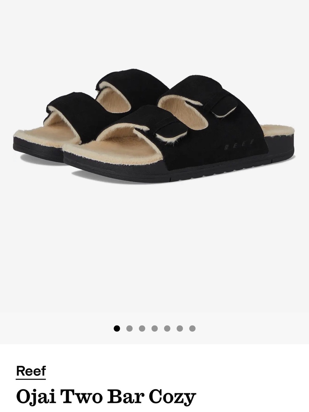 Reef Brand Ojai Two Bar Cozy Sandals NWT